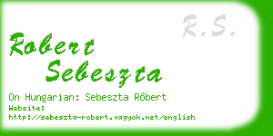 robert sebeszta business card
