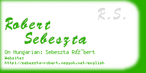 robert sebeszta business card